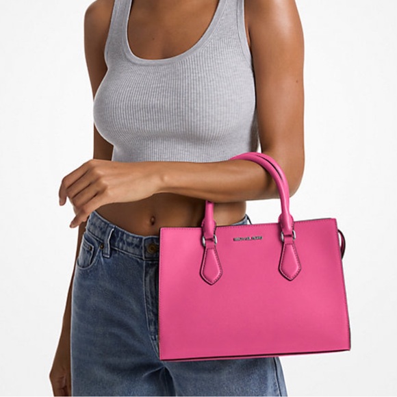 Michael Kors Handbags - Michael Kors Sheila Medium Satchel
Dragonfruit 
NWT
